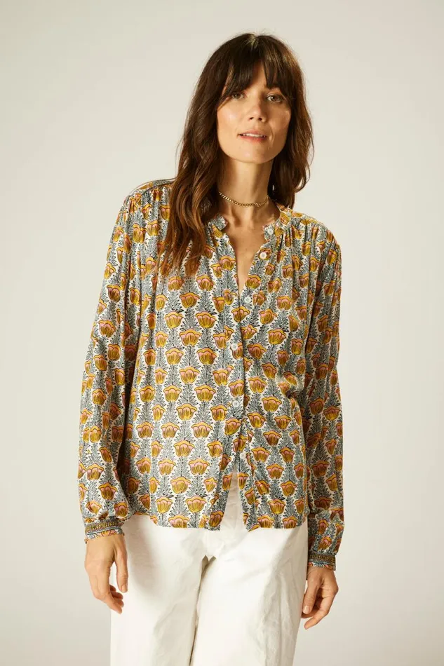 Tops Shop Natalie Martin TOLAN SHIRT Tulip French Blue