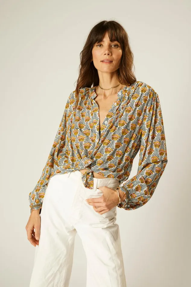 Tops Shop Natalie Martin TOLAN SHIRT Tulip French Blue