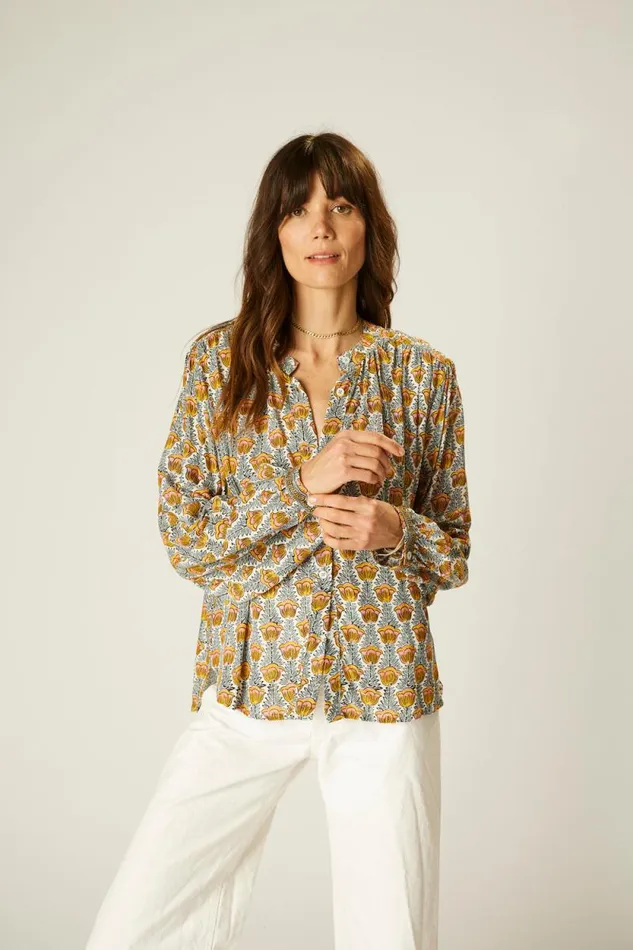 Tops Shop Natalie Martin TOLAN SHIRT Tulip French Blue
