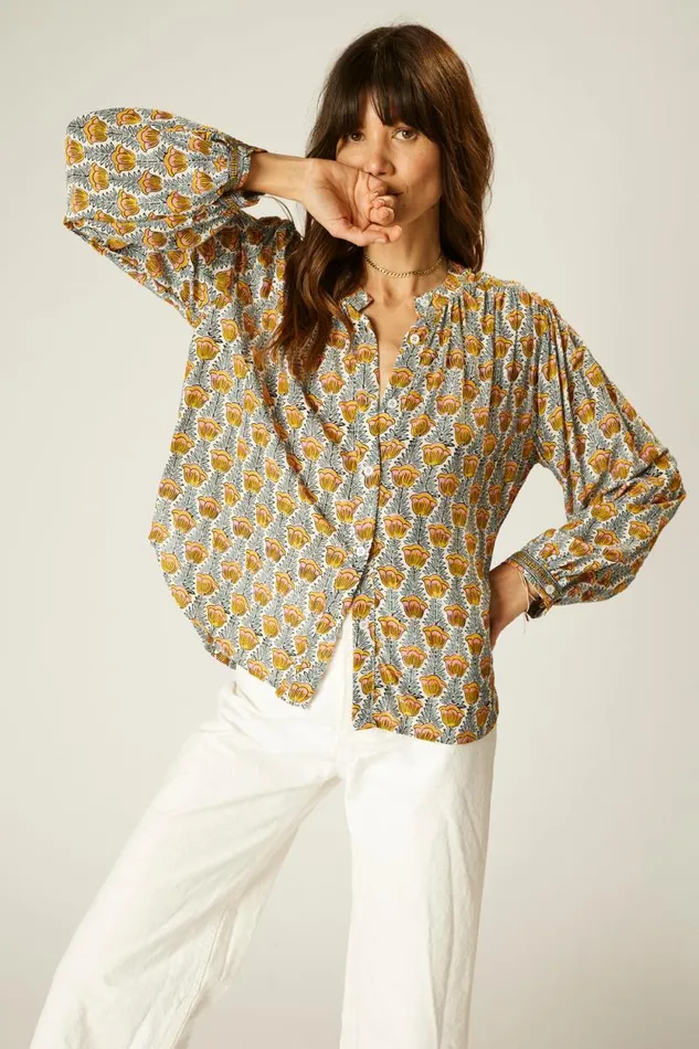 Tops Shop Natalie Martin TOLAN SHIRT Tulip French Blue