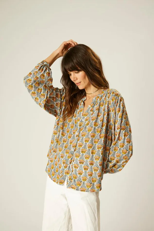Tops Shop Natalie Martin TOLAN SHIRT Tulip French Blue