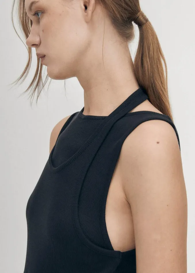 Tops Women ALOHAS Eos Black Tank