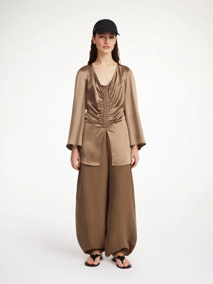 Tops Women By Malene Birger Leviola Blouse Shitake