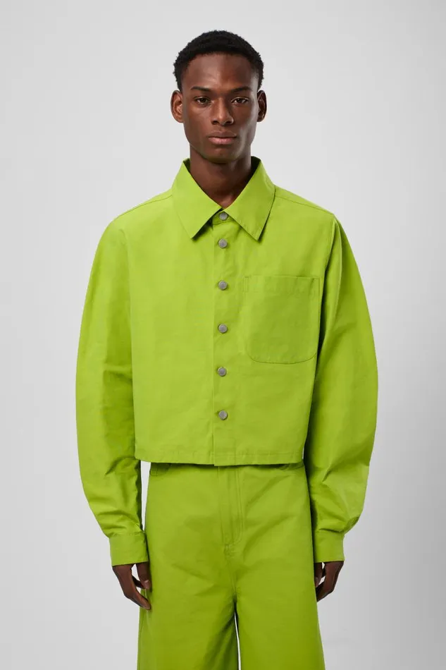 Tops Women Camper Tech Shirt Green CottonNylon Shirt