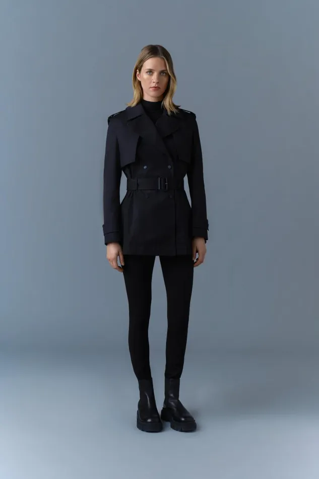 Trenches and Raincoats Women Mackage ADVA MidLength Buckled Belt Trench Trench Trenches and Raincoats Women Mackage ADVA MidLength Buckled Belt Trench Trench