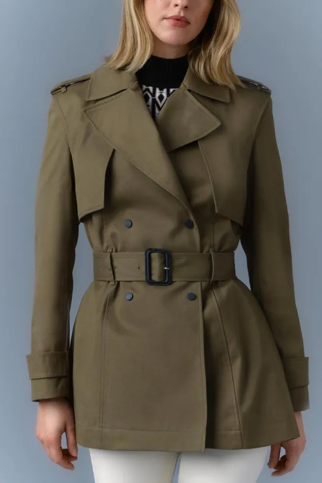 Trenches and Raincoats Women Mackage ADVA MidLength Buckled Belt Trench Trench Trenches and Raincoats Women Mackage ADVA MidLength Buckled Belt Trench Trench