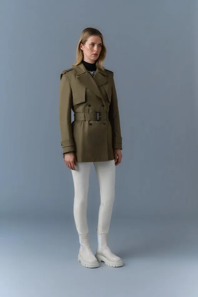 Trenches and Raincoats Women Mackage ADVA MidLength Buckled Belt Trench Trench Trenches and Raincoats Women Mackage ADVA MidLength Buckled Belt Trench Trench