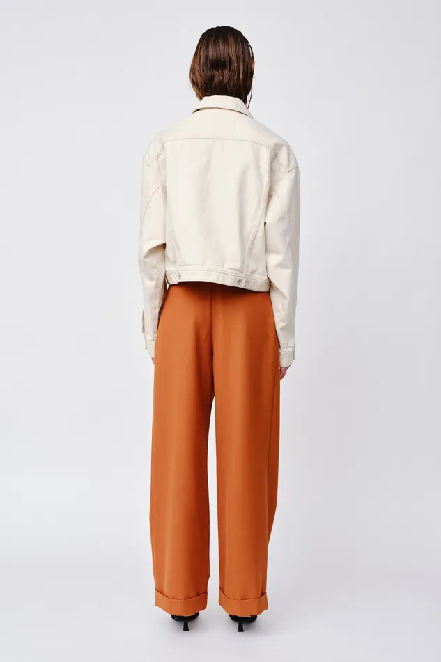 Trousers Amira 8211 Leather Brown 8211 Wonhundred Women