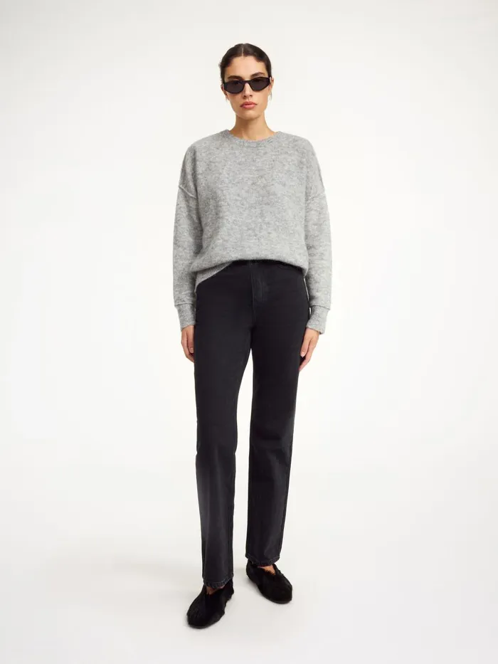 Trousers Women By Malene Birger Miliumlo Organic Cotton Jeans Black