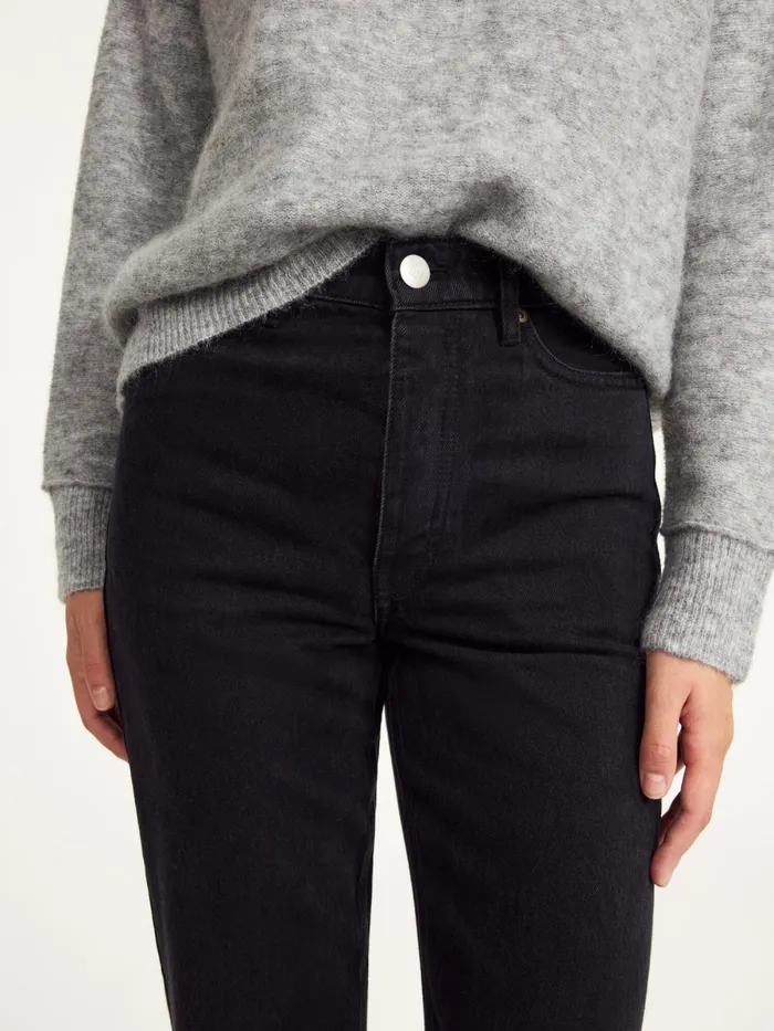 Trousers Women By Malene Birger Miliumlo Organic Cotton Jeans Black Trousers Women By Malene Birger Miliumlo Organic Cotton Jeans Black
