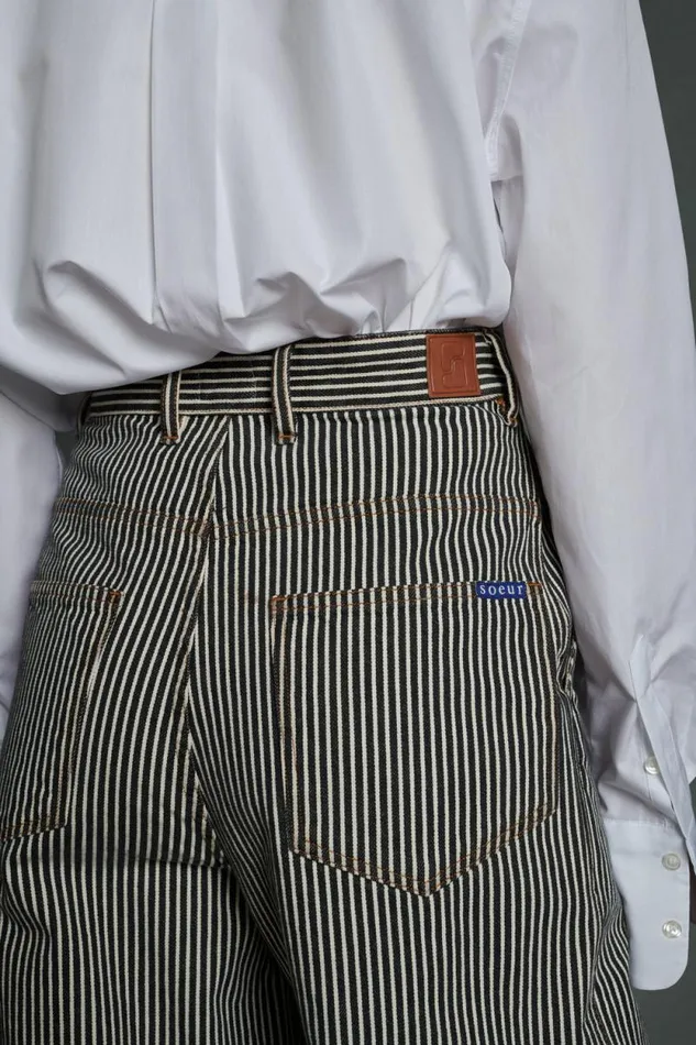 Trousers Women Soeur ALISSIO JEANS Blackwhite