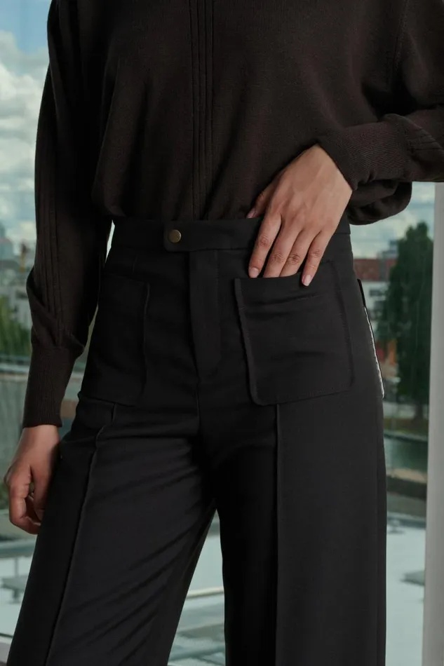 Trousers Women Soeur HARRY TROUSERS Dark Brown