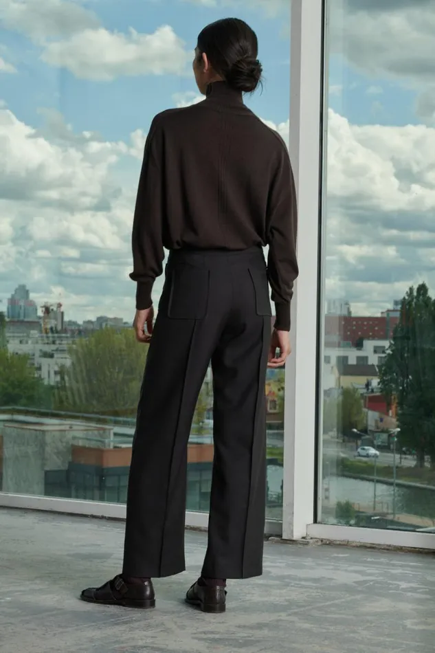Trousers Women Soeur HARRY TROUSERS Dark Brown