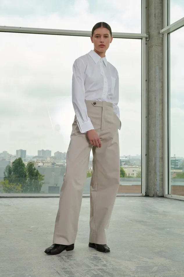 Trousers Women Soeur PRESTON TROUSERS Chalk