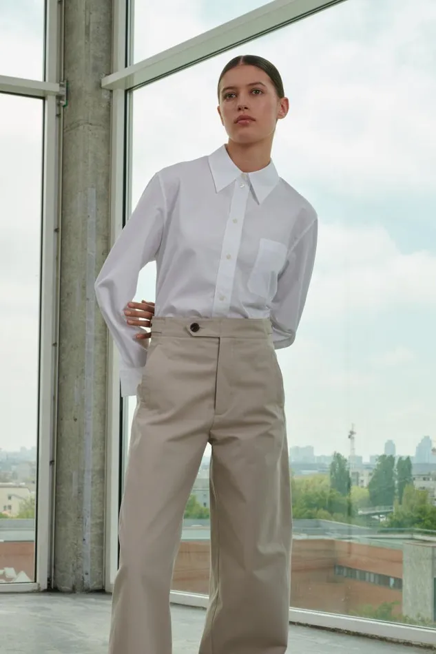 Trousers Women Soeur PRESTON TROUSERS Chalk