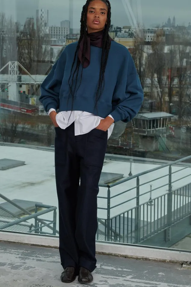 Trousers Women Soeur VINCENNES TROUSERS Navy