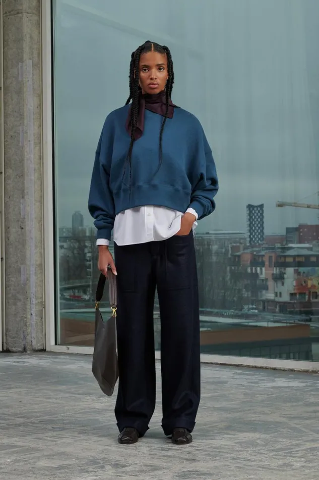 Trousers Women Soeur VINCENNES TROUSERS Navy