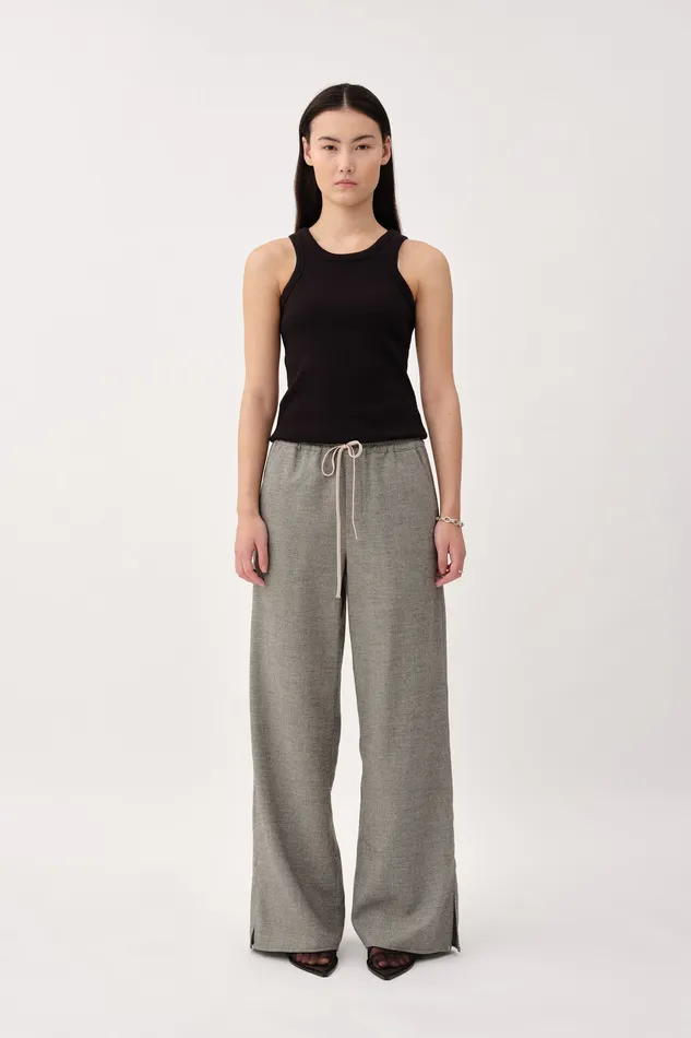 Trousers Wonhundred Women Stormy Slit Black and White