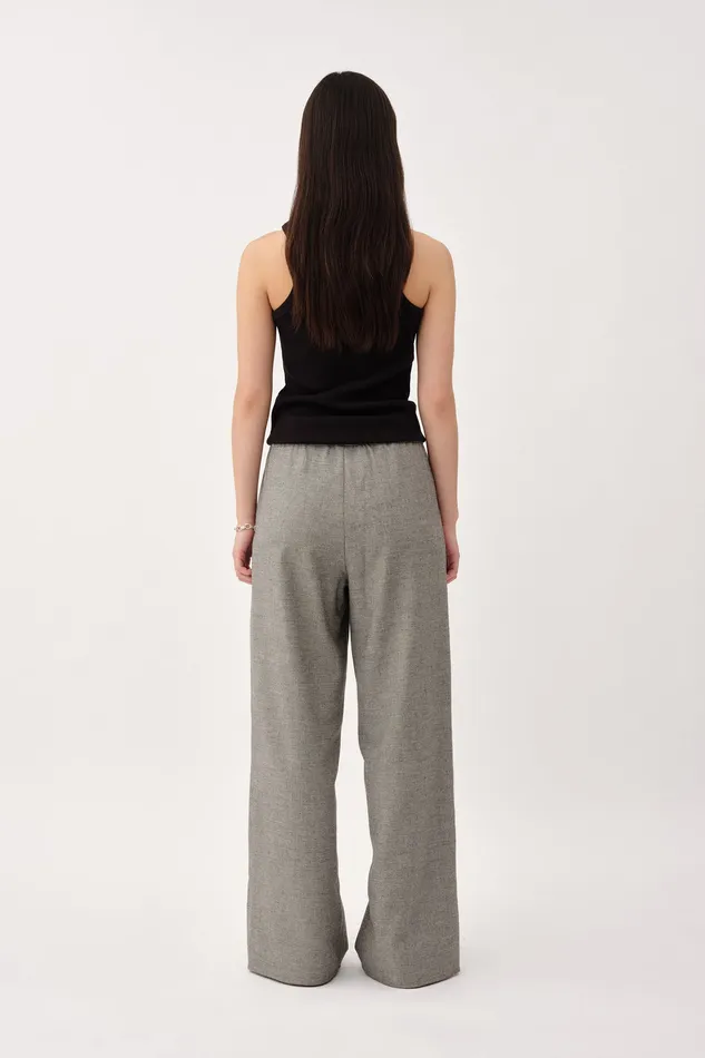 Trousers Wonhundred Women Stormy Slit Black and White