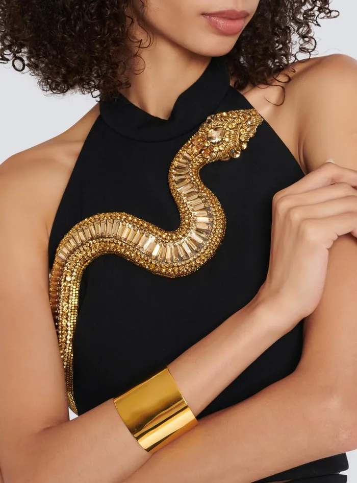 Tubular Bracelet In Brass Gold WomenMen Balmain Fashion Jewelry