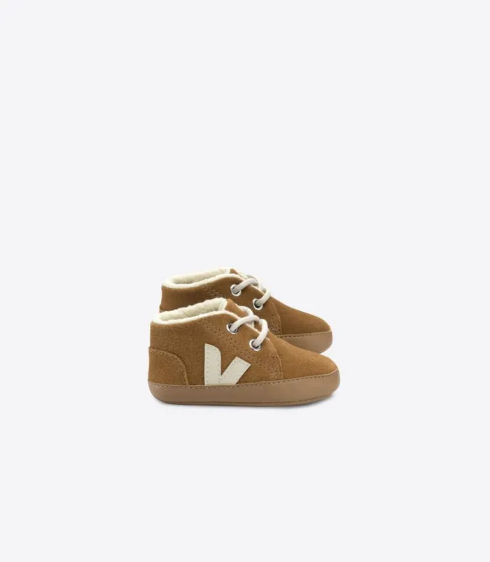 VEJA Baby Kids BABY FURED SUEDE CAMEL PIERRE