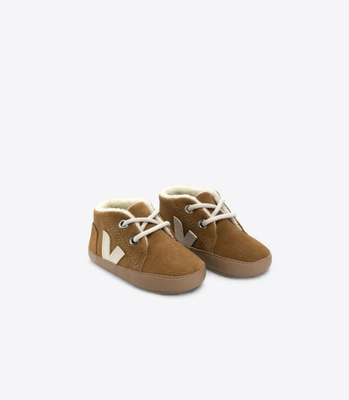 VEJA Baby Kids BABY FURED SUEDE CAMEL PIERRE