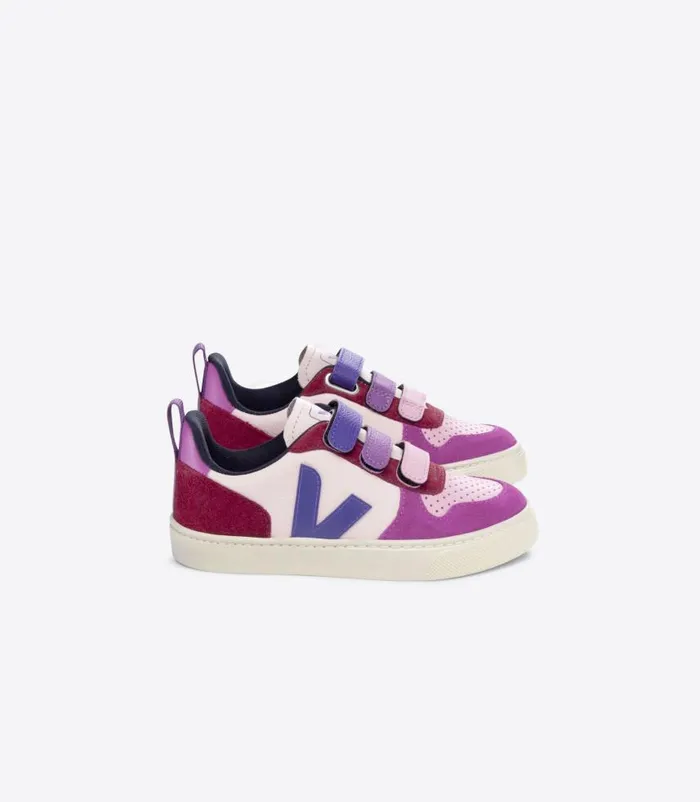 VEJA V10 Kids V10 LEATHER MULTICO PETALE