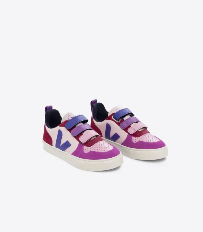 VEJA V10 Kids V10 LEATHER MULTICO PETALE