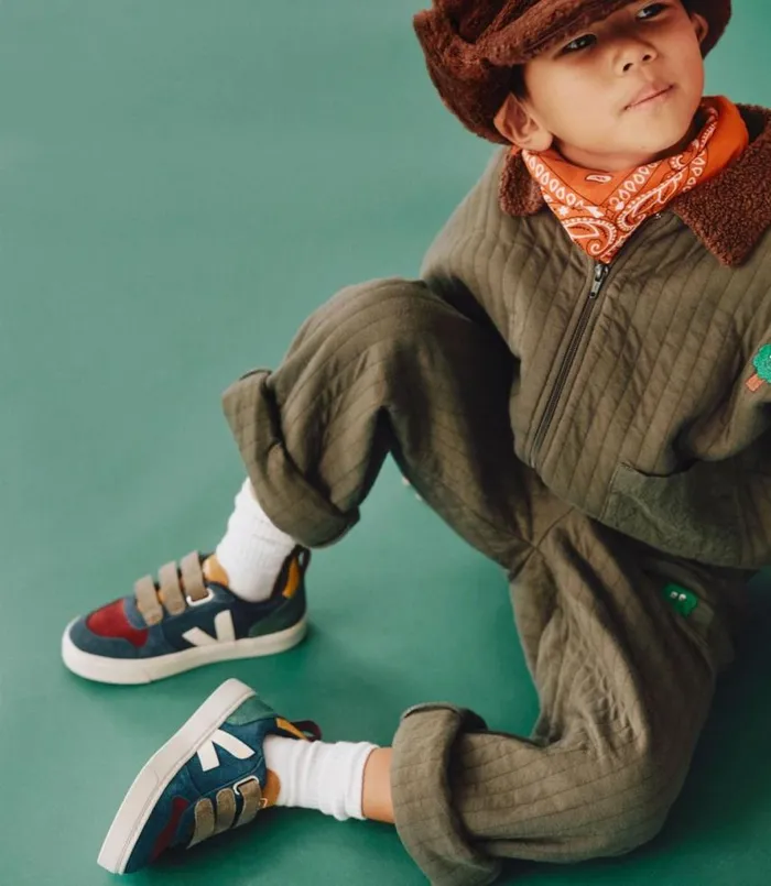 VEJA V10 Kids V10 SUEDE MULTICO NAUTICO