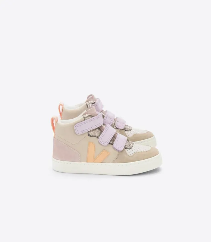 VEJA V10 Mid Kids V10 MID SUEDE MULTICO ALMOND PEACH