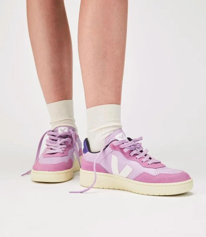VEJA V90 Women V90 LEATHER ORCHID WHITE