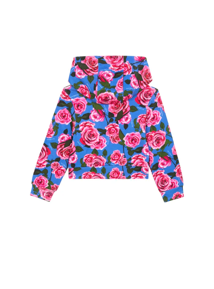 Vintage Printed Hoodie Multicolor Kids Balmain