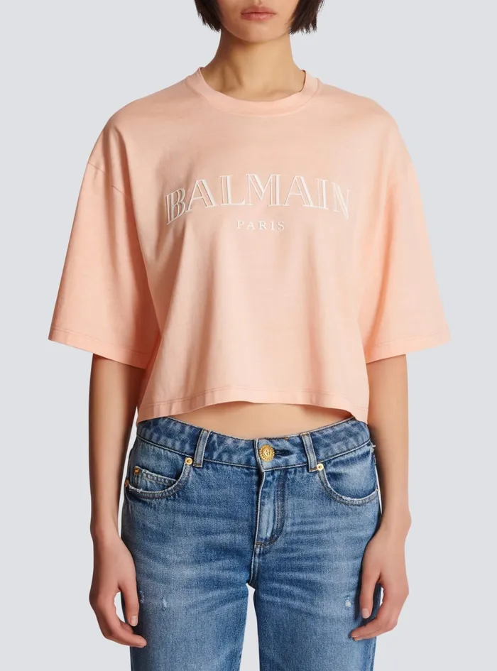 Vintage Tshirt Orange Women Balmain TShirts