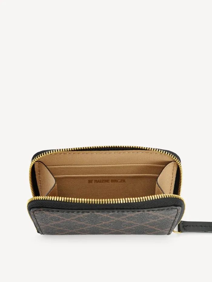 Wallets and Cardholders Women By Malene Birger Elia Printed Coin Purse Dark Chokolate Wallets and Cardholders Women By Malene Birger Elia Printed Coin Purse Dark Chokolate