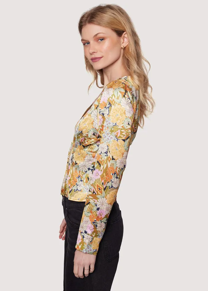 Wildflower Dusk Top Olivemultifloral Women Lost Wander Tops