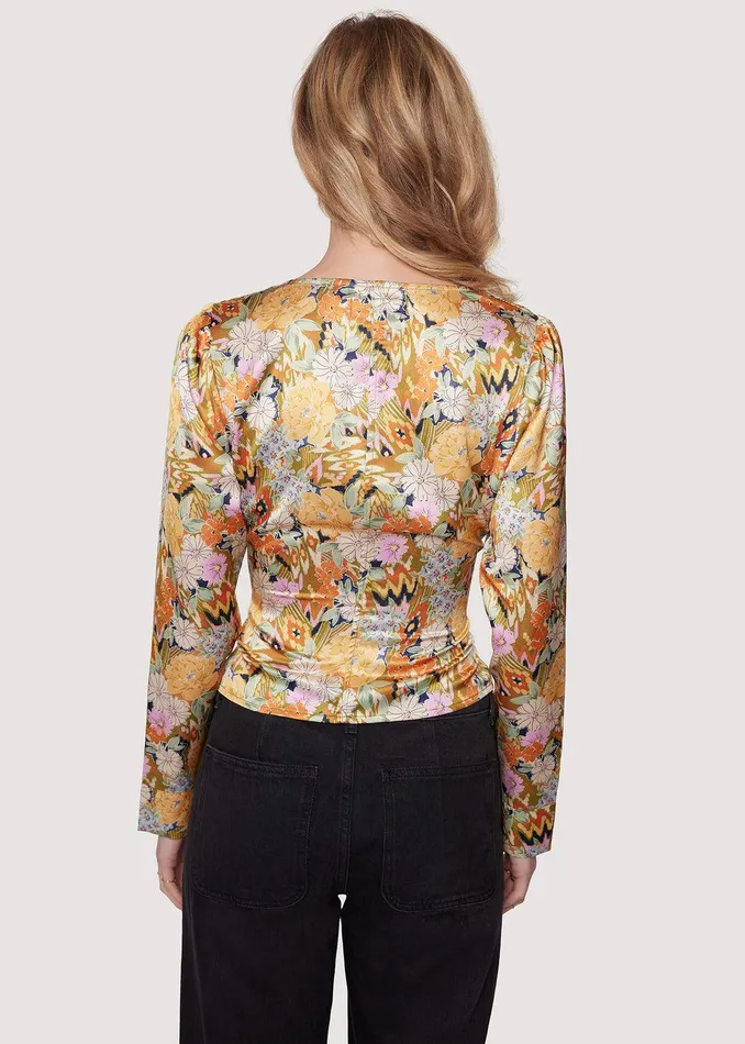Wildflower Dusk Top Olivemultifloral Women Lost Wander Tops