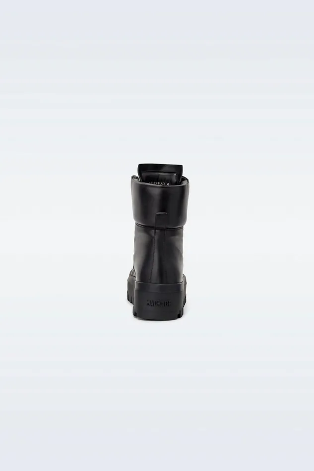 Winter Boots Men Mackage EKONM Leather Midcalf Laceup Boots Black