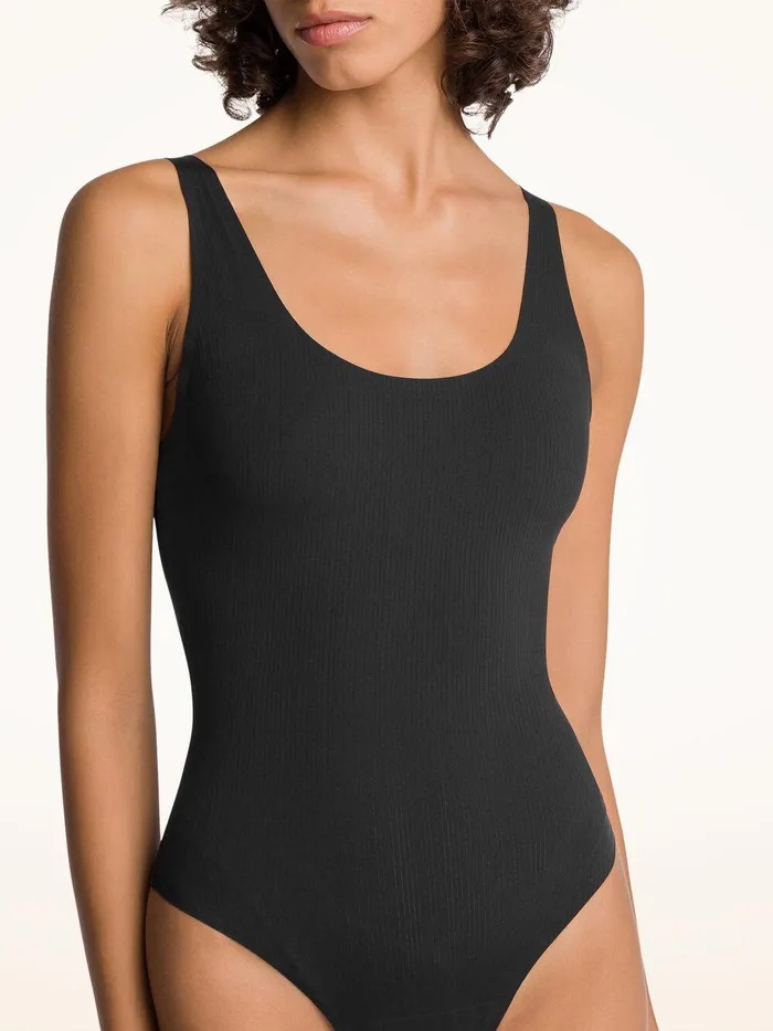 Wolford Lingerie Bodies Beauty Cotton Bodysuit Black 8211 Women
