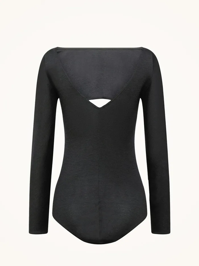Wolford Longsleeve Bodies The Kimono Slit Body Black 8211 Women Wolford Longsleeve Bodies The Kimono Slit Body Black 8211 Women