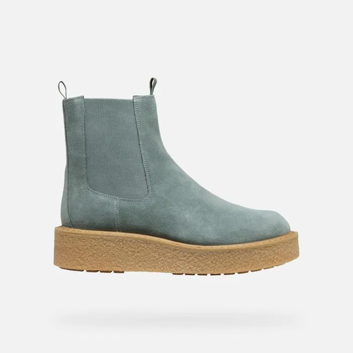 Woman Geox Ankle Boots ELIDEA WOMAN Sage Chelsea Boots Sage