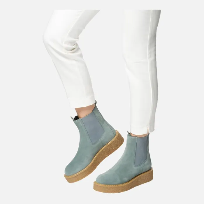 Woman Geox Ankle Boots ELIDEA WOMAN Sage Chelsea Boots Sage
