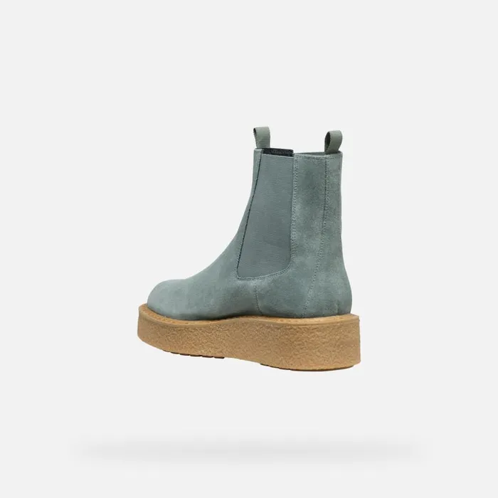 Woman Geox Ankle Boots ELIDEA WOMAN Sage Chelsea Boots Sage