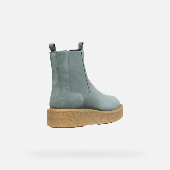 Woman Geox Ankle Boots ELIDEA WOMAN Sage Chelsea Boots Sage
