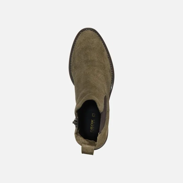 Woman Geox Ankle Boots FARNIA WOMAN Musk Medium Heel Ankle Boots Musk