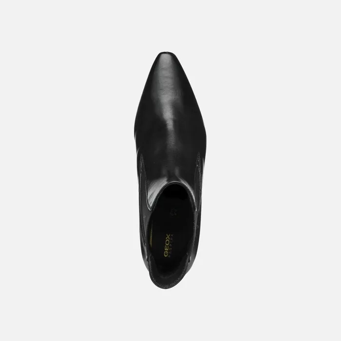 Woman Geox Ankle Boots GISELDA WOMAN Black Medium Heel Ankle Boots Black