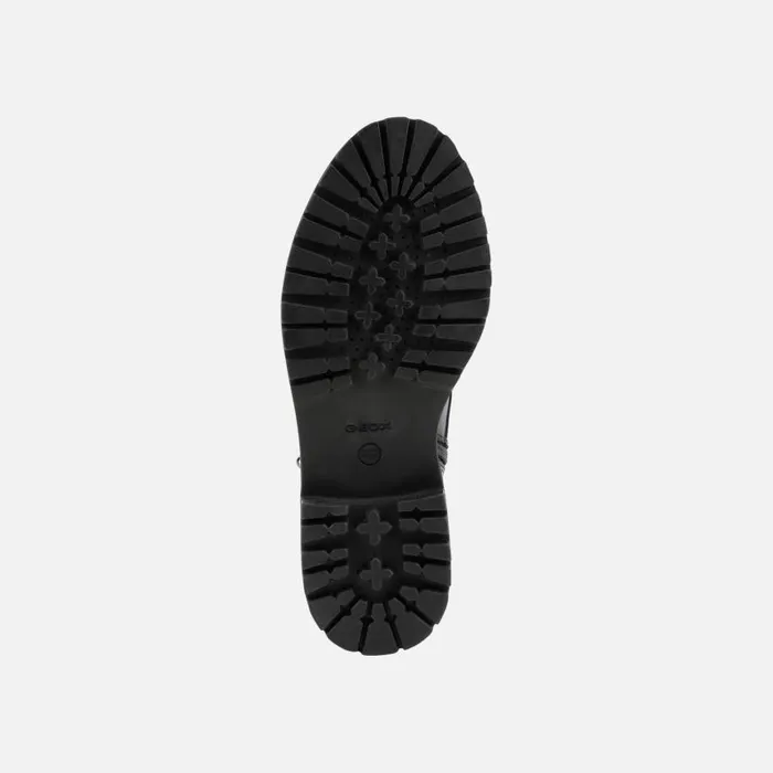 Woman Geox Ankle Boots IRIDEA F Combat Boots Black Woman Geox Black