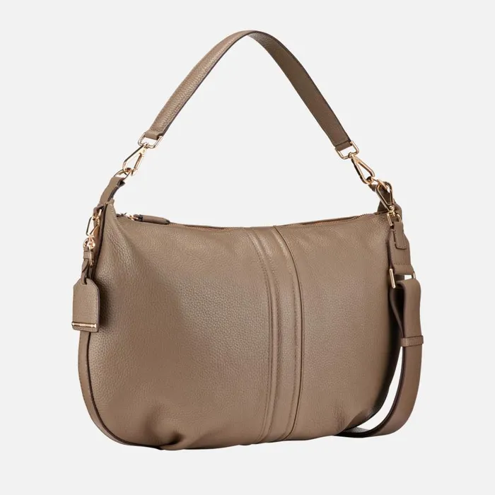 Woman Geox Bags AURELYI WOMAN Taupe Shoulder Bag Taupe