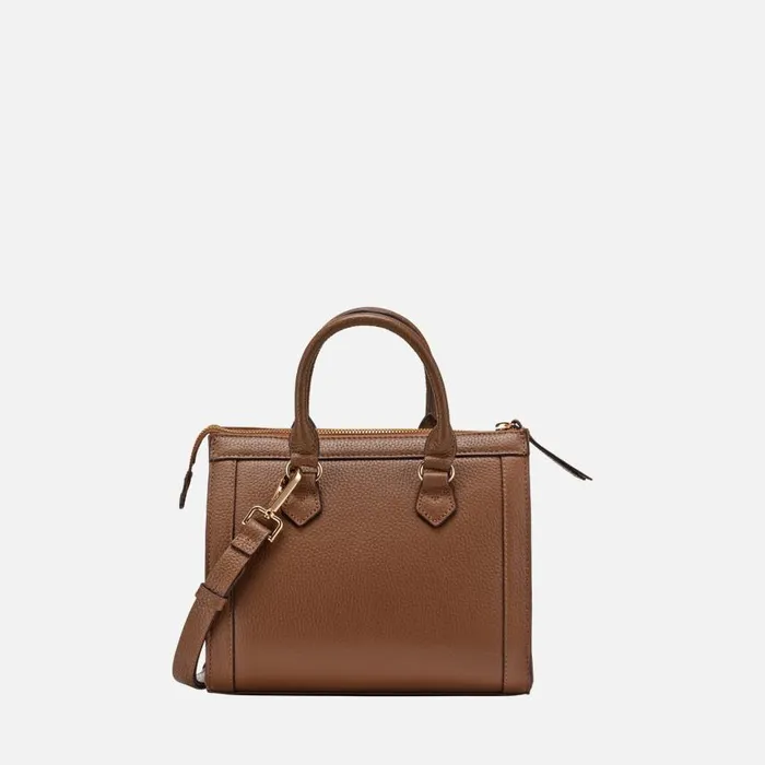 Woman Geox Bags OLYMPIY WOMAN Mud Handbag Mud