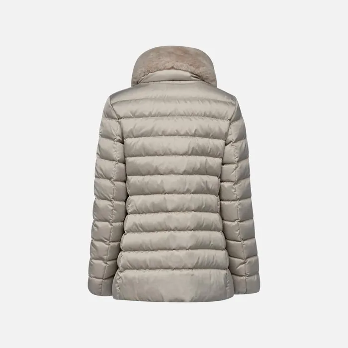 Woman Geox Down Jackets BETTANIE WOMAN String Short Down Jacket String