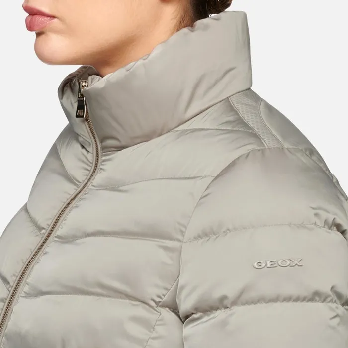 Woman Geox Down Jackets BETTANIE WOMAN String Short Down Jacket String